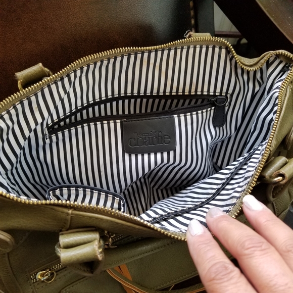 Charming Charlie Olive Handbag - Picture 6 of 16